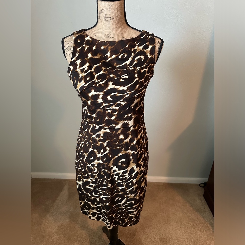 Calvin Klein Sheath Dress Knee Length Size 6
